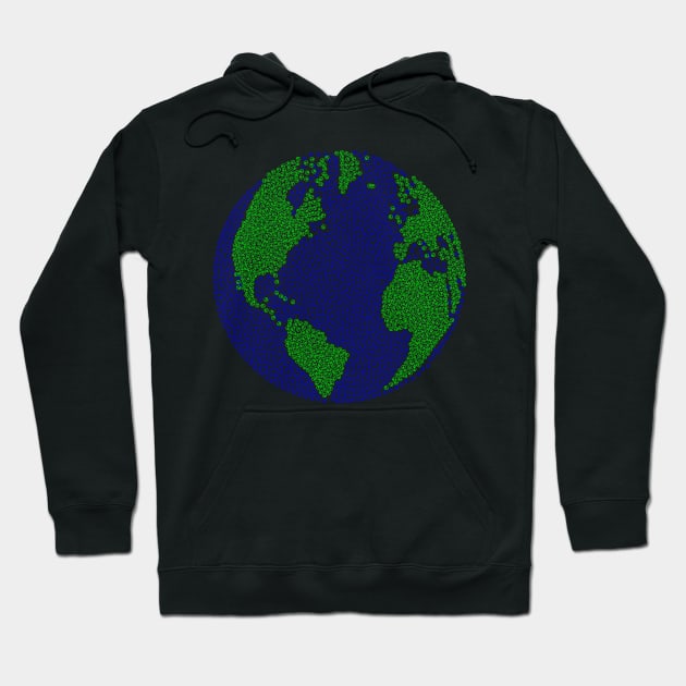 World Peace Globe Hoodie by Sanu Designs